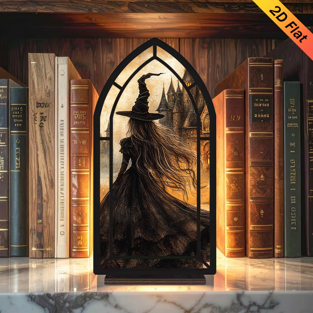 Book corner decorations, witch - Desk Setup Wood บทวิจารณ์และราคา