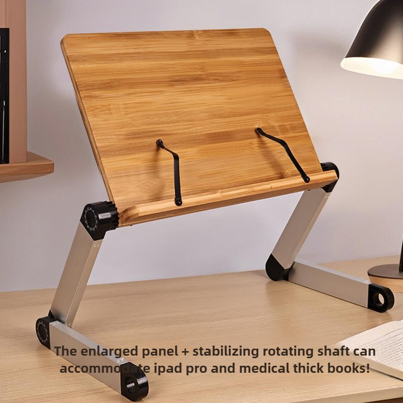 Adjustable Bamboo Bed Desk Fol - Desk Setup Books บทวิจารณ์และราคา