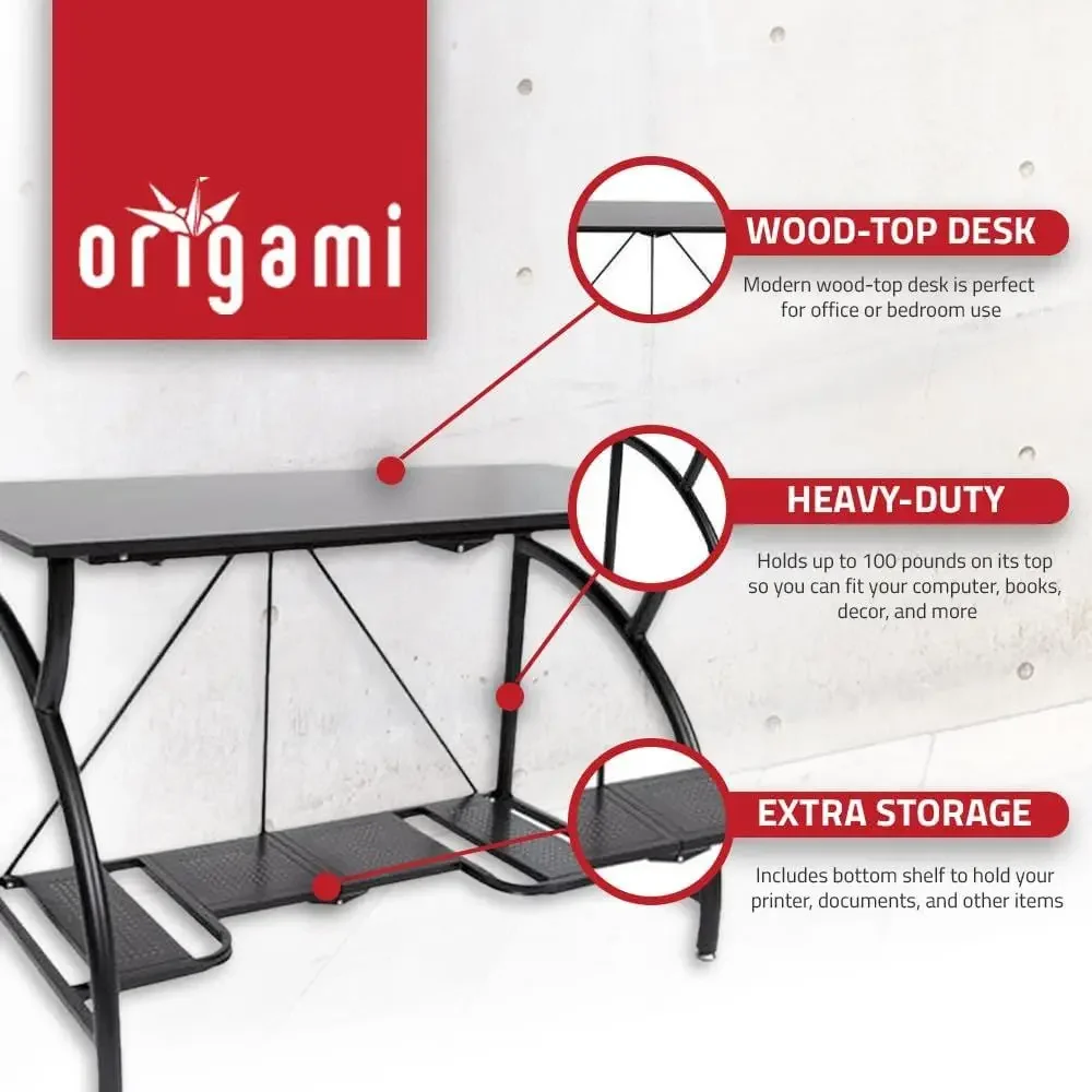 Space-Saving Foldable Desk for - Desk Setup With Laptop And Monitor บทวิจารณ์และราคา
