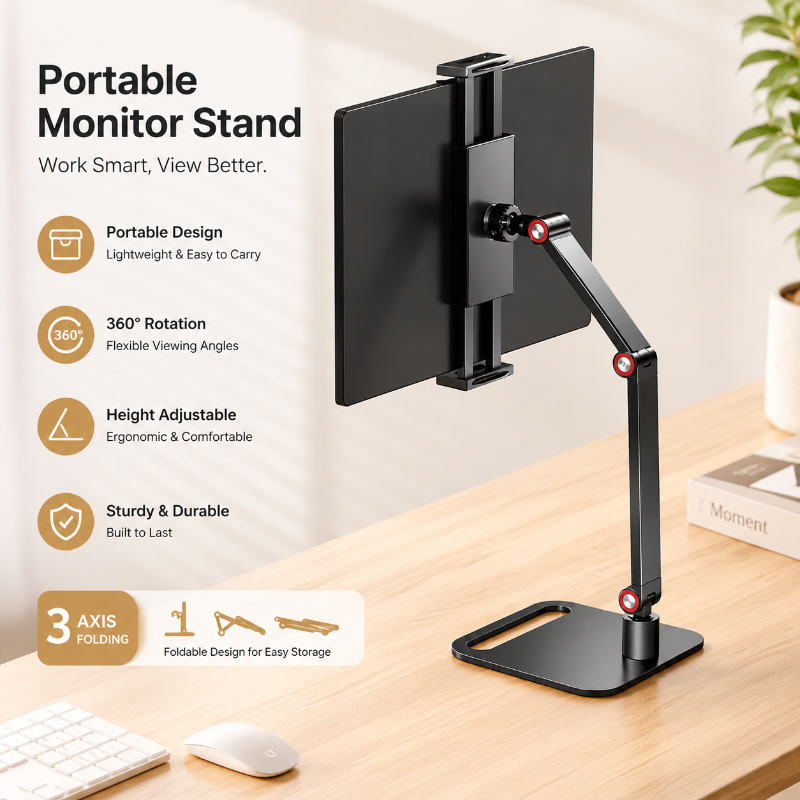Expandable Portable Monitor Mo - Desk Setup With Laptop And Monitor บทวิจารณ์และราคา