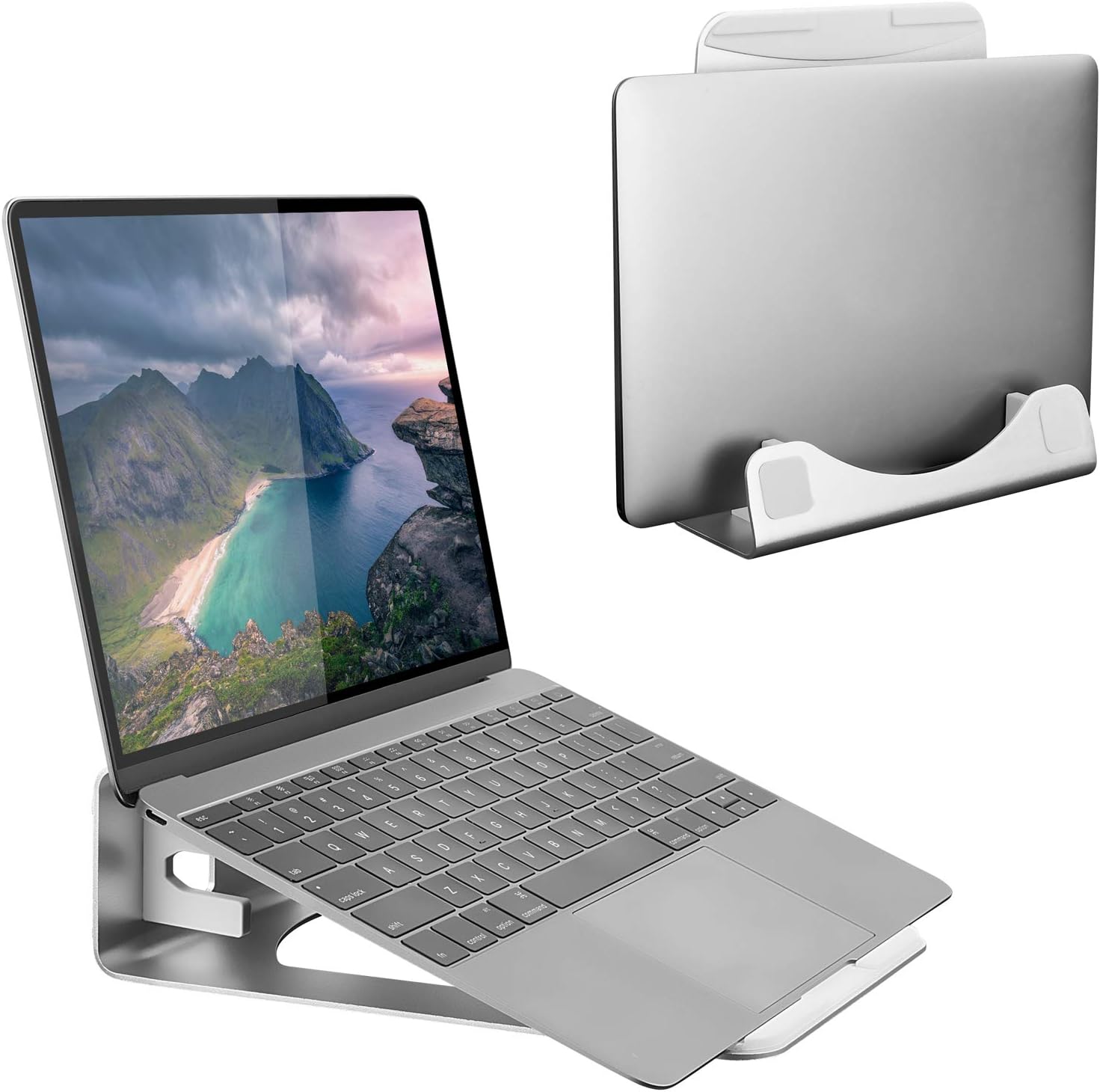 Vertical Laptop Stand for Desk - Desk Setup Vertical Monitor บทวิจารณ์และราคา