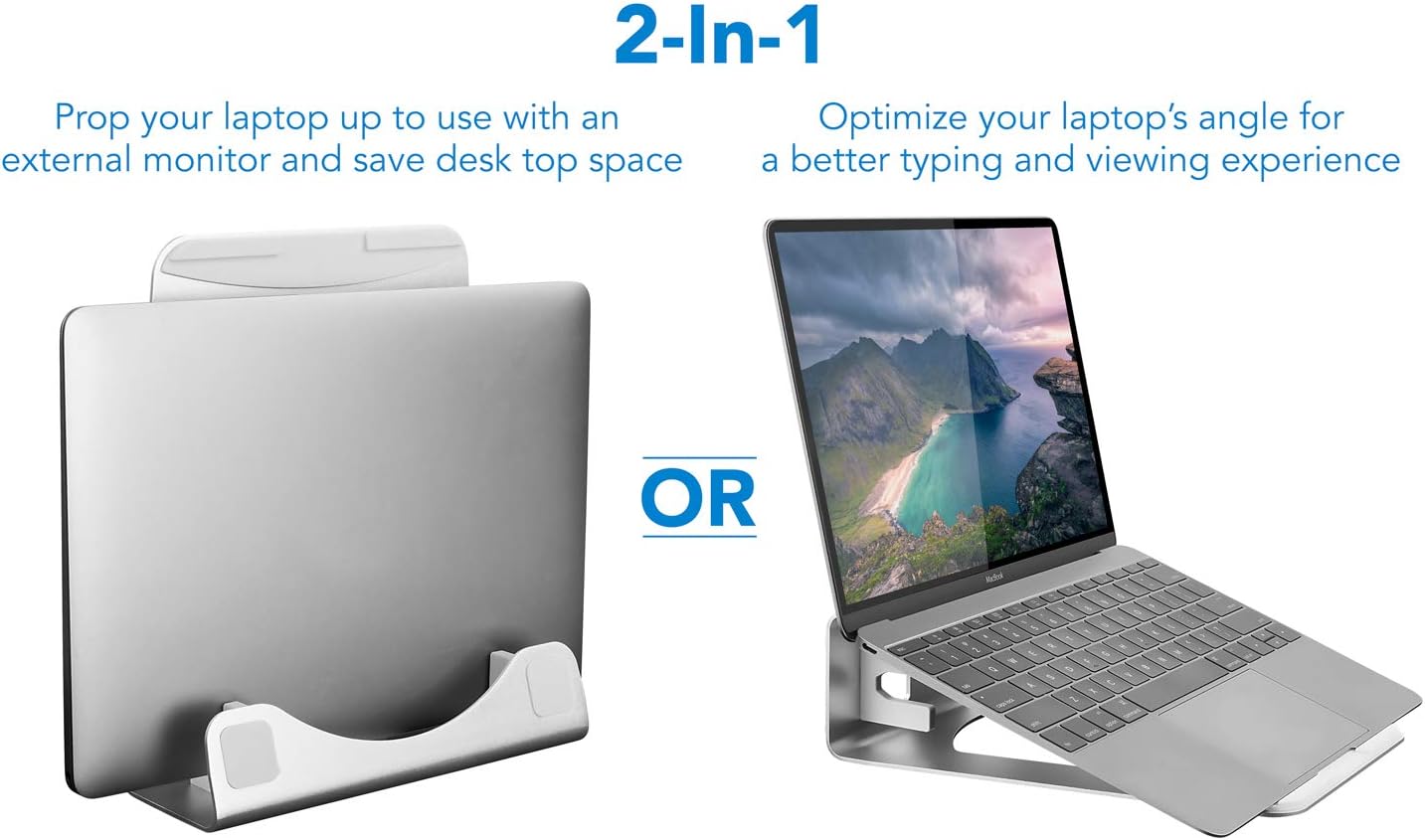 Vertical Laptop Stand for Desk - Desk Setup Vertical Monitor บทวิจารณ์และราคา