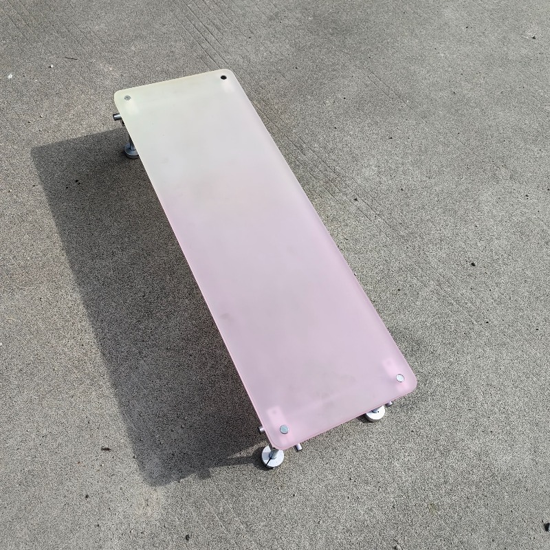‌Aesthetic Pink Gradient Acryl - Desk Setup With Laptop And Monitor บทวิจารณ์และราคา