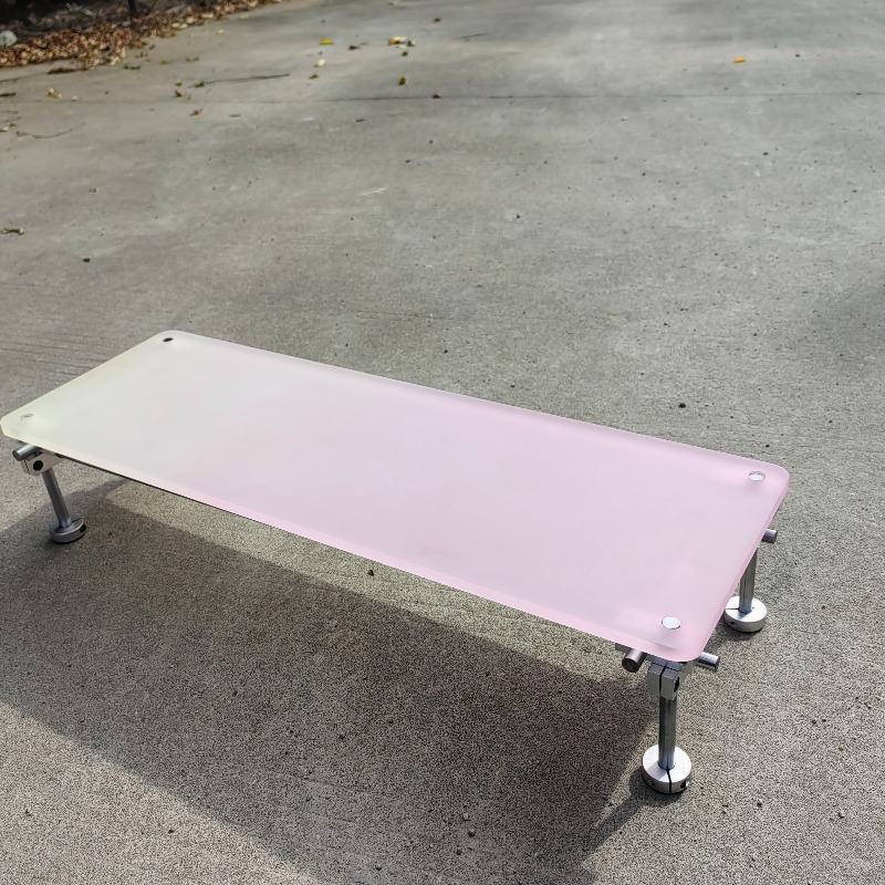 ‌Aesthetic Pink Gradient Acryl - Desk Setup With Laptop And Monitor บทวิจารณ์และราคา