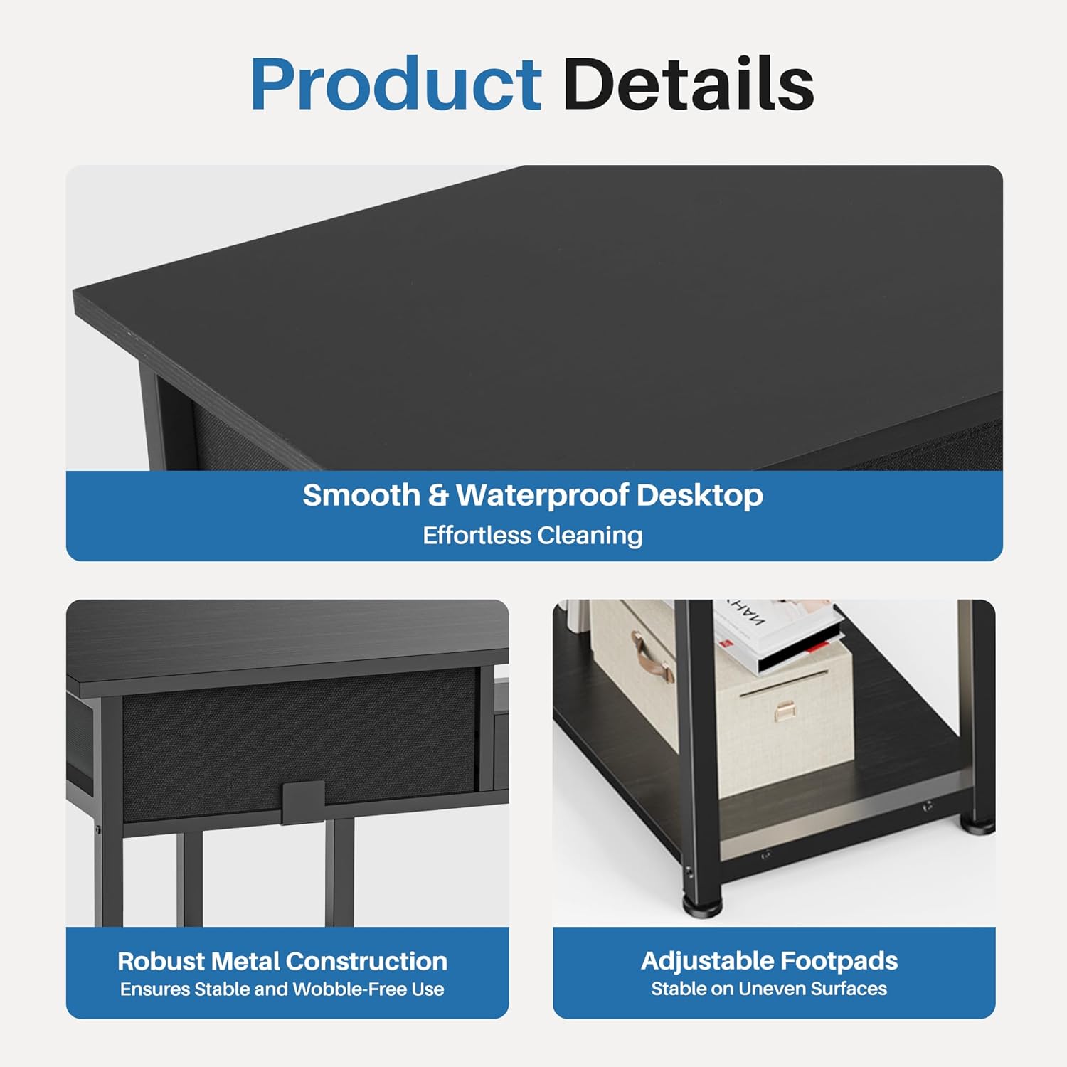 48-Inch Computer Desk with Fab - Work Desk Home Setup บทวิจารณ์และราคา