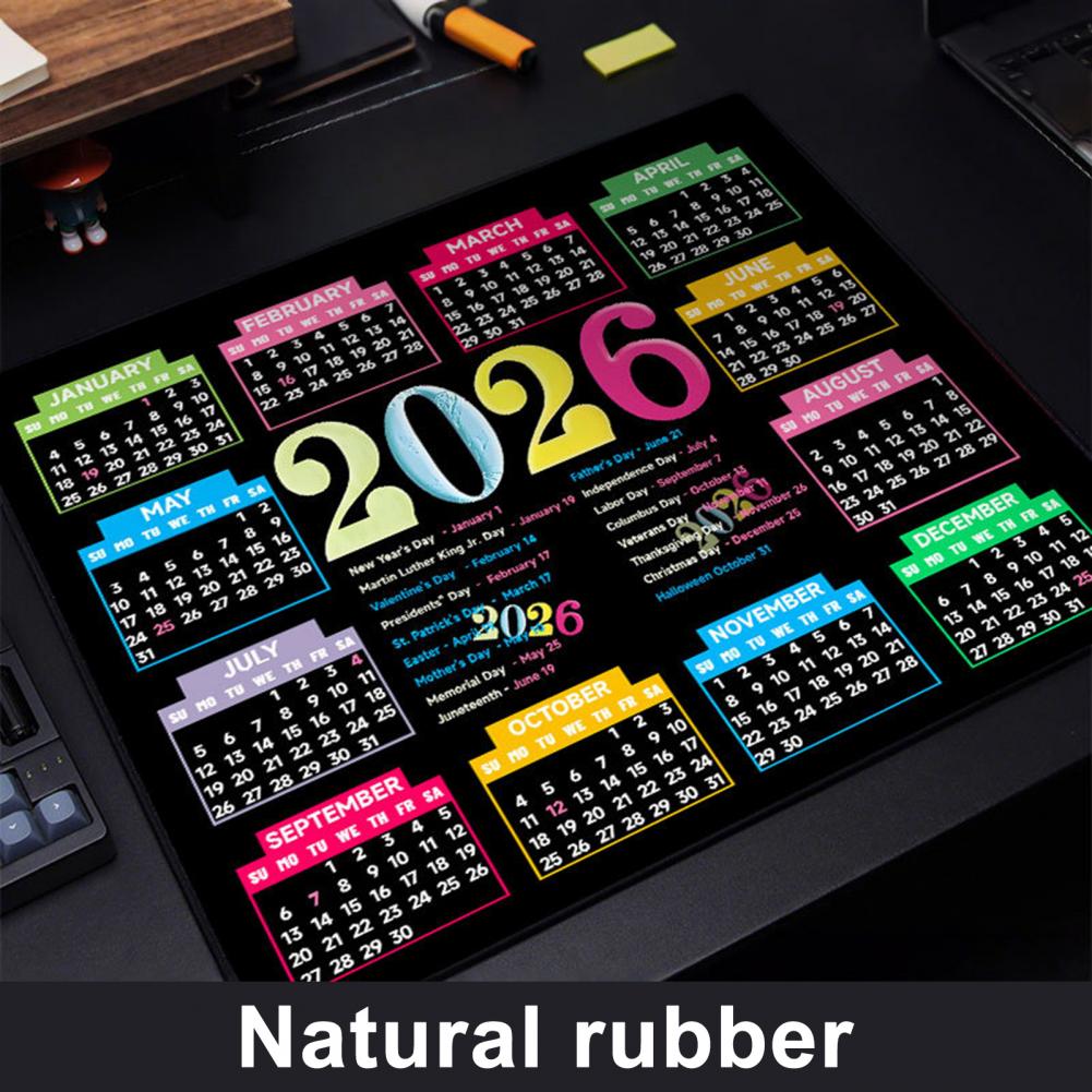 2026 Calendar Mouse Pad Waterp - Rubber Mat Desk บทวิจารณ์และราคา