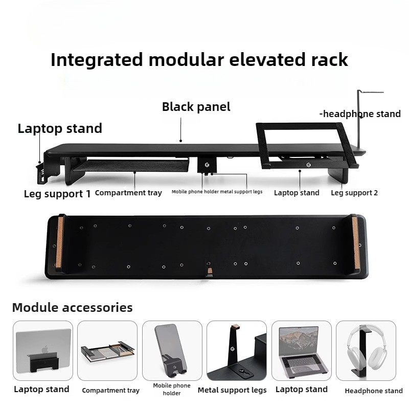 Modular Monitor Riser Stand Er - Desk Setup With Laptop And Monitor บทวิจารณ์และราคา