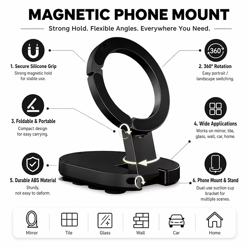 3 In1 Magnetic Foldable Phone  - Desk Setup Stand บทวิจารณ์และราคา