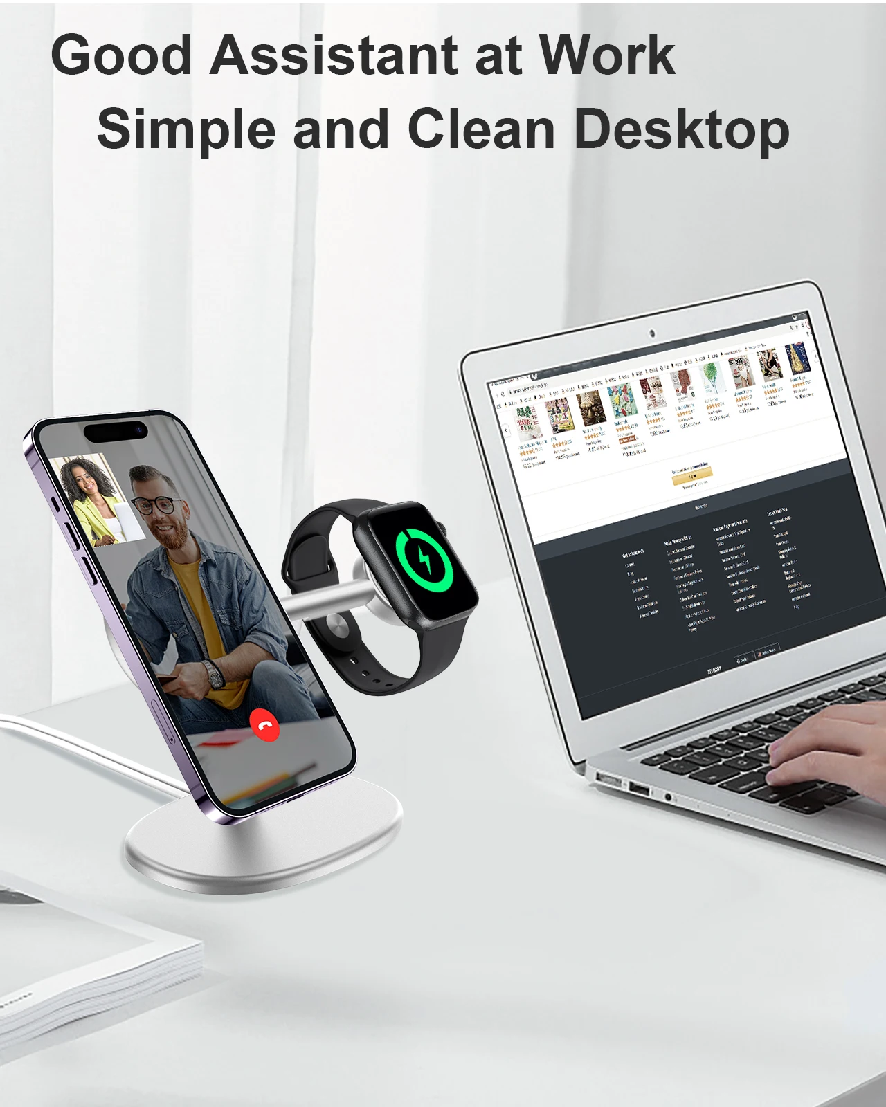 EWA 2-in-1 Desktop Phone Stand - Desk Setup Stand บทวิจารณ์และราคา