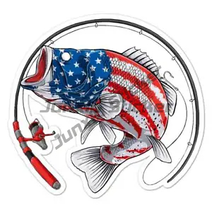 Perch Fishing Stickers Window  - Desk Setup Maker บทวิจารณ์และราคา