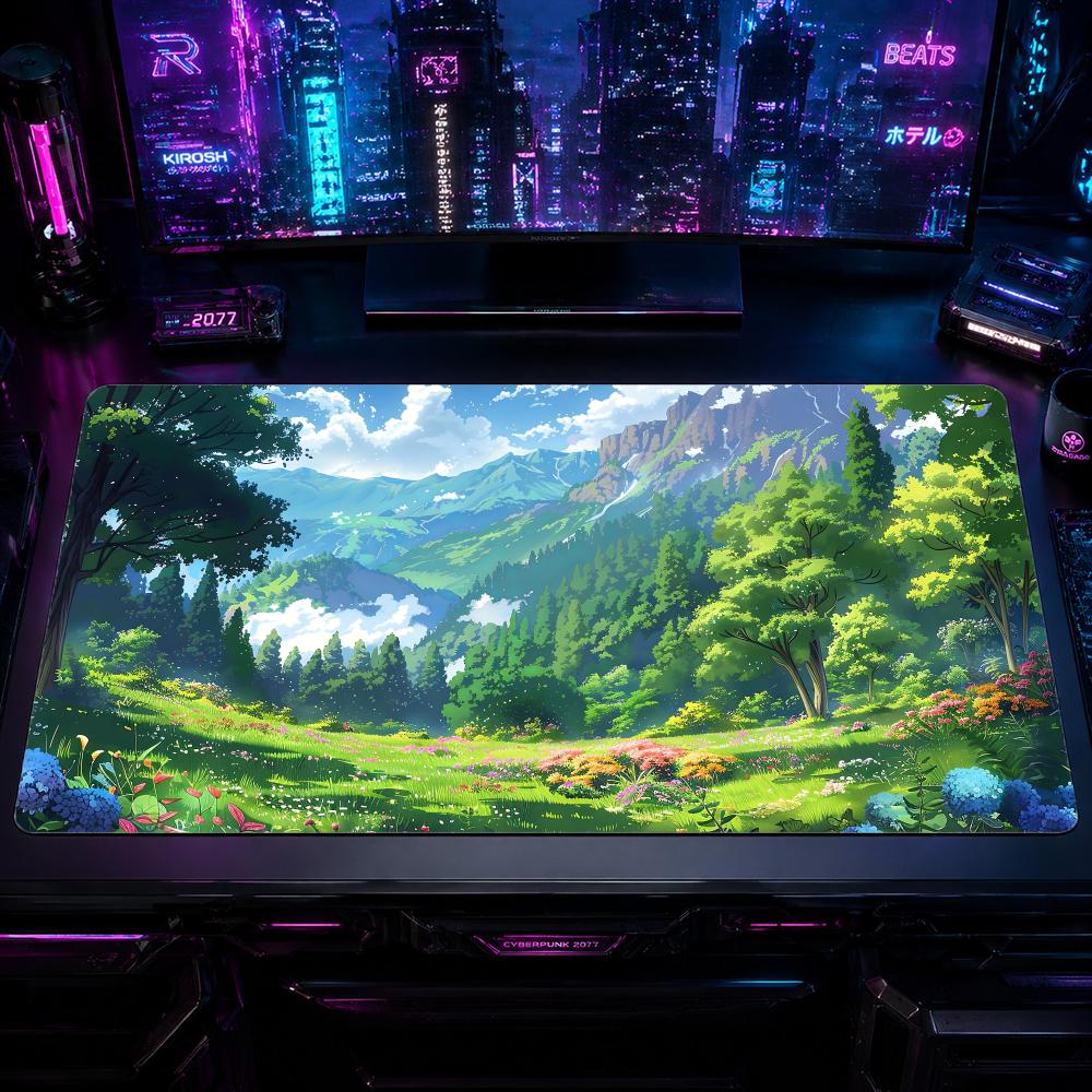 Nature MMountains and forestse - Desk Setup Pc And Laptop บทวิจารณ์และราคา