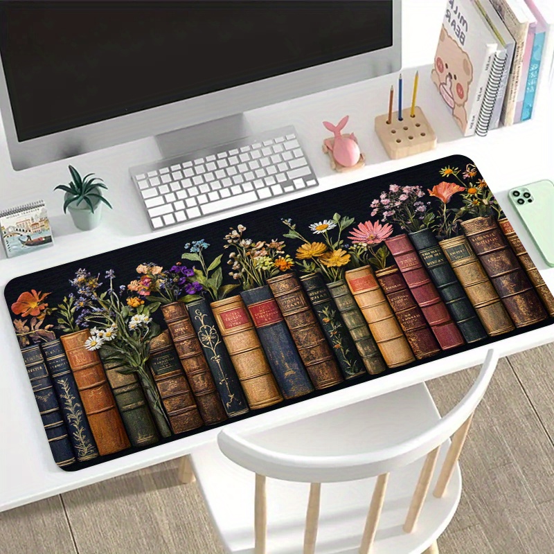 Large Gaming Mouse Pad Vintage - Desk Setup Books บทวิจารณ์และราคา