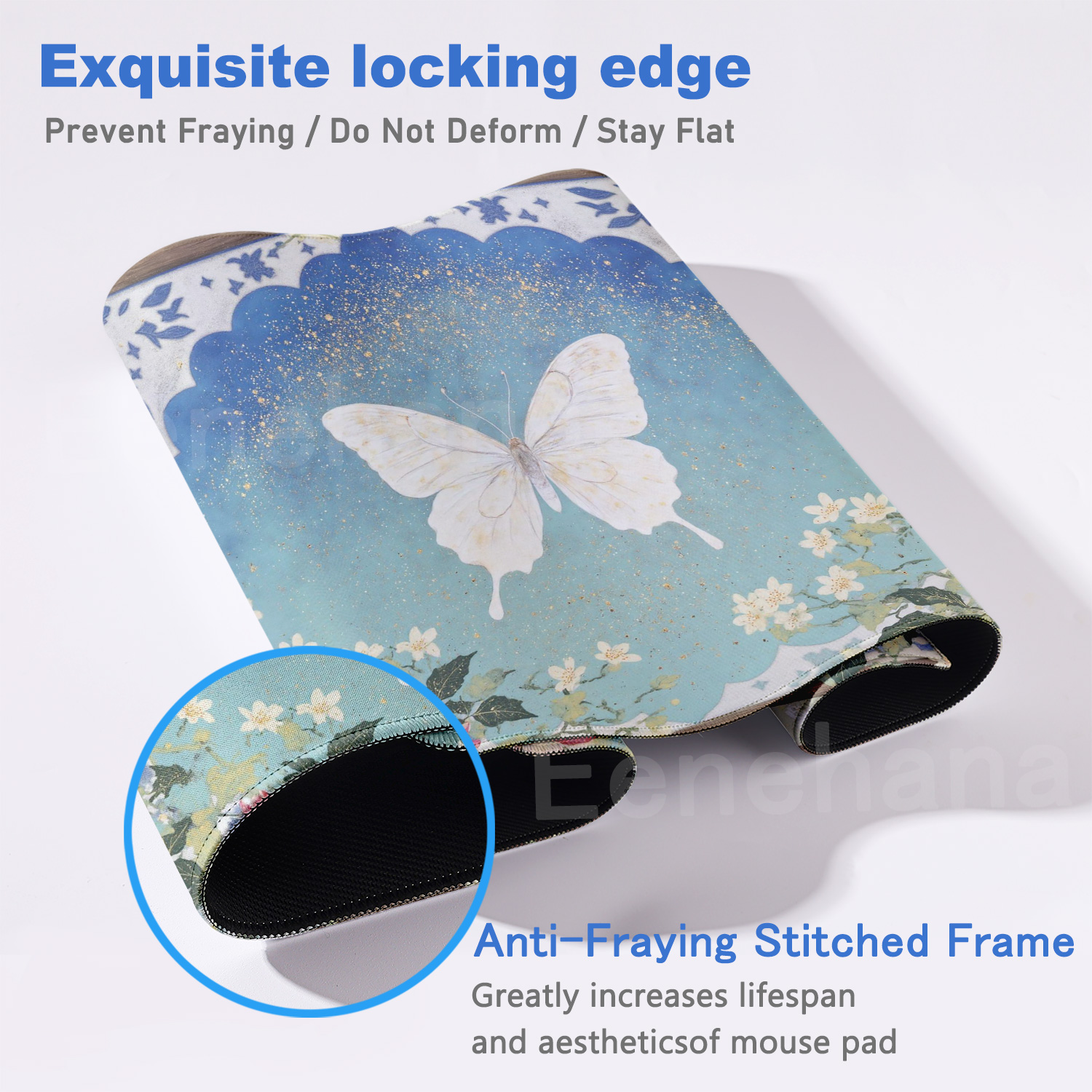 Butterfly Flower Mouse Pad Key - Desk Setup Productivity บทวิจารณ์และราคา