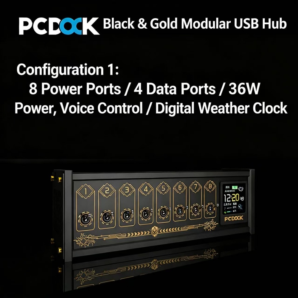 PCDOCK Block USB Desktop Power - Desk Setup Productivity บทวิจารณ์และราคา