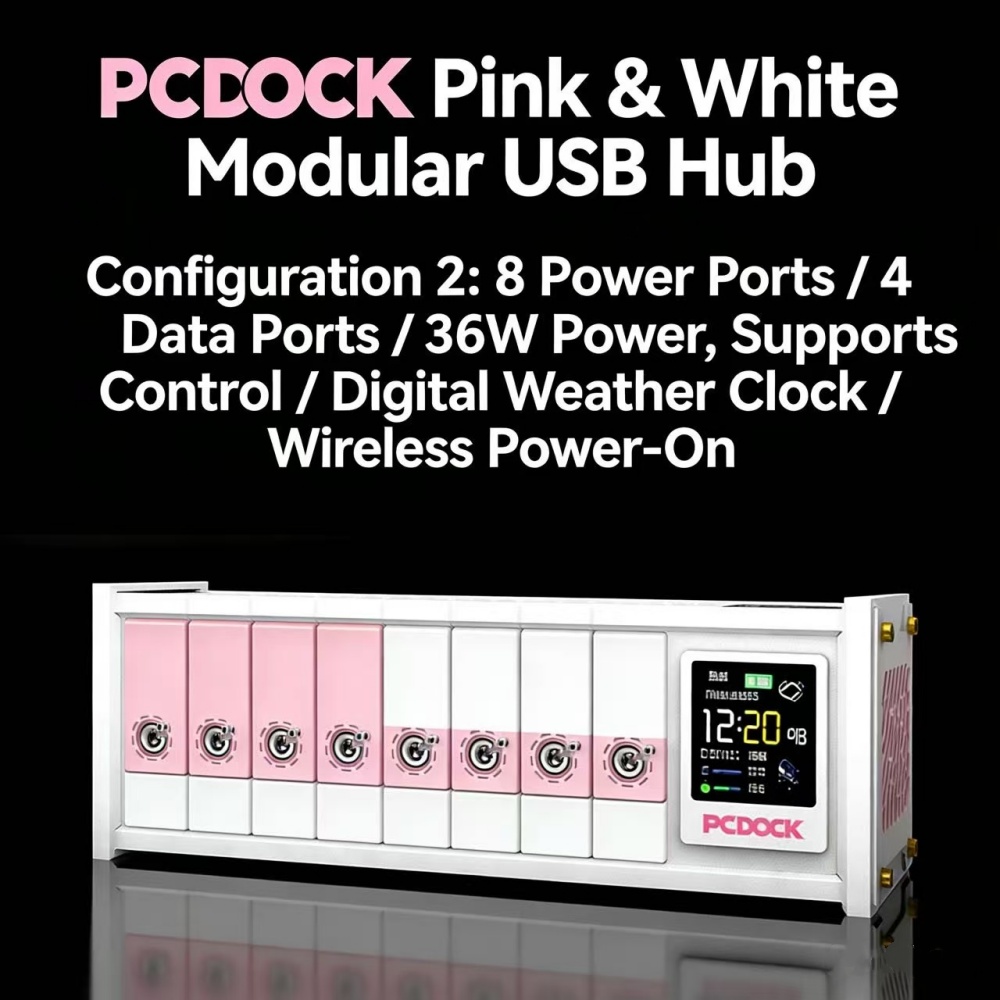 PCDOCK Block USB Desktop Power - Desk Setup Productivity บทวิจารณ์และราคา