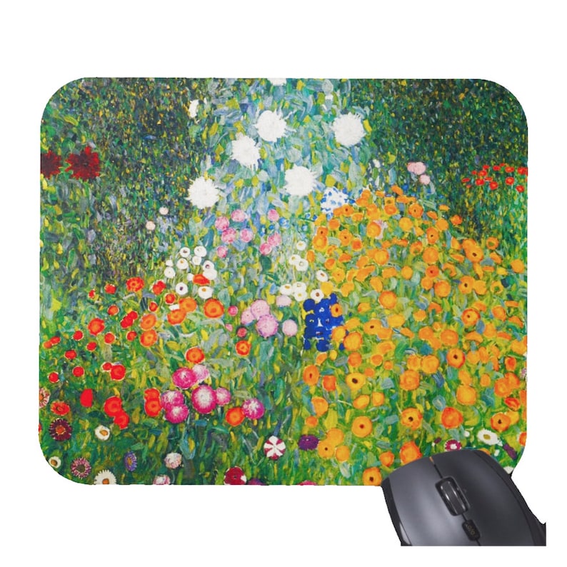 Gustav Klimt Flowers Floral Mo - Desk Setup Productivity บทวิจารณ์และราคา