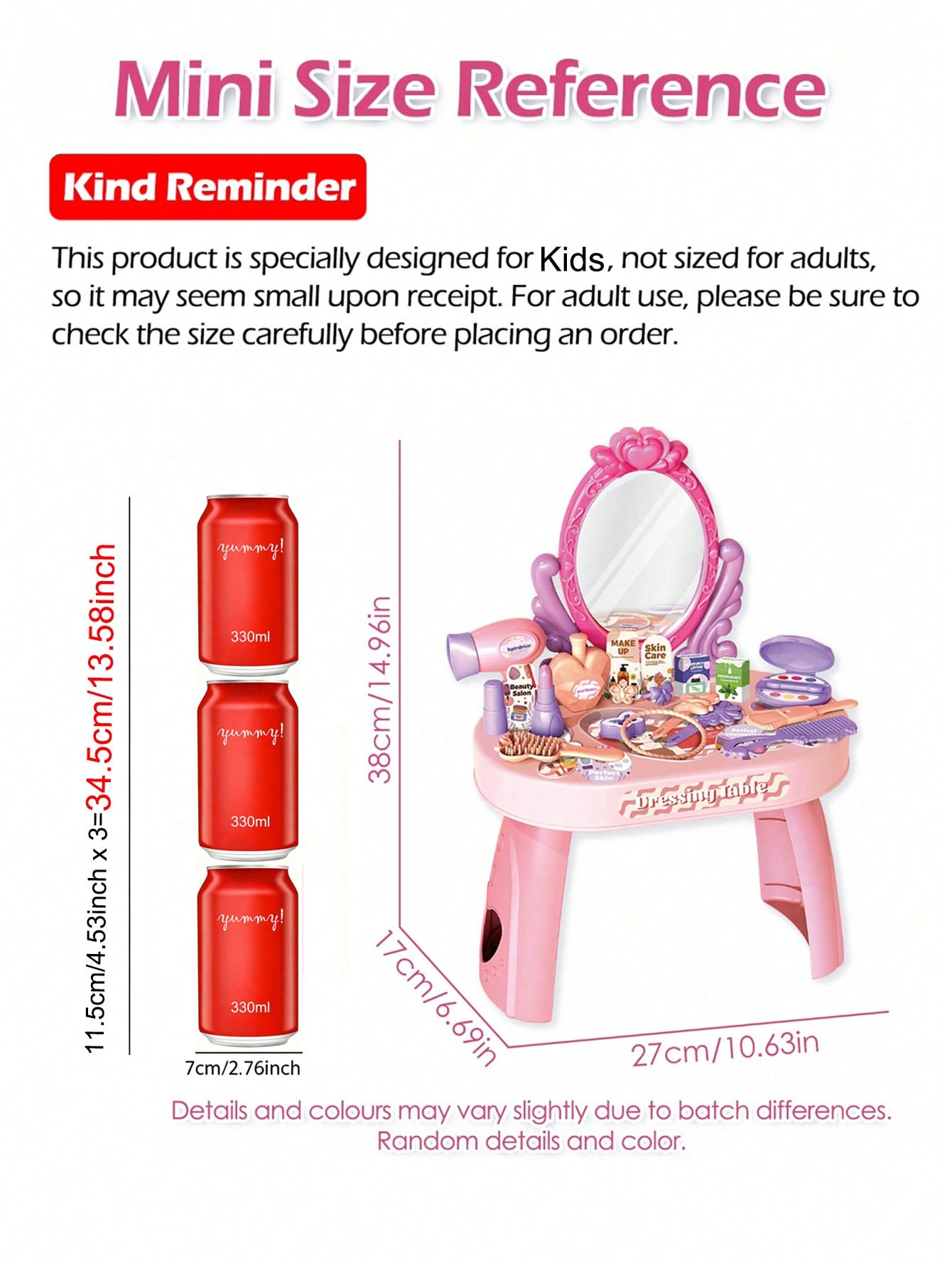Kids Princess Vanity Dressing  - Desk Setup Girl บทวิจารณ์และราคา
