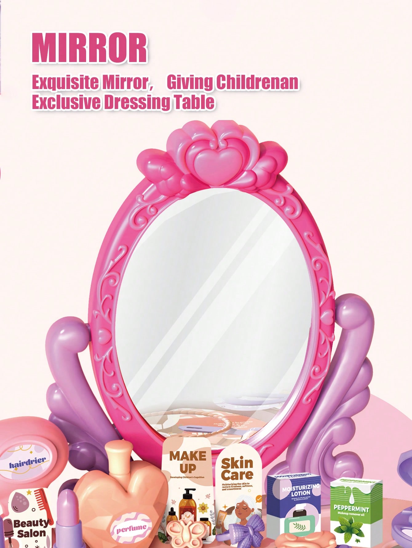 Kids Princess Vanity Dressing  - Desk Setup Girl บทวิจารณ์และราคา