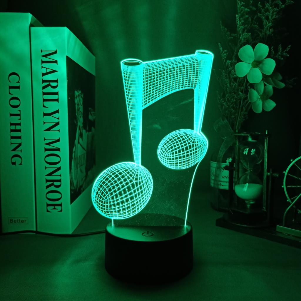 Musical Note LED Night Lamp Ac - Desk Setup Gifts บทวิจารณ์และราคา
