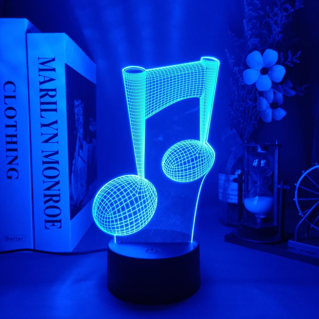 Musical Note LED Night Lamp Ac - Desk Setup Gifts บทวิจารณ์และราคา