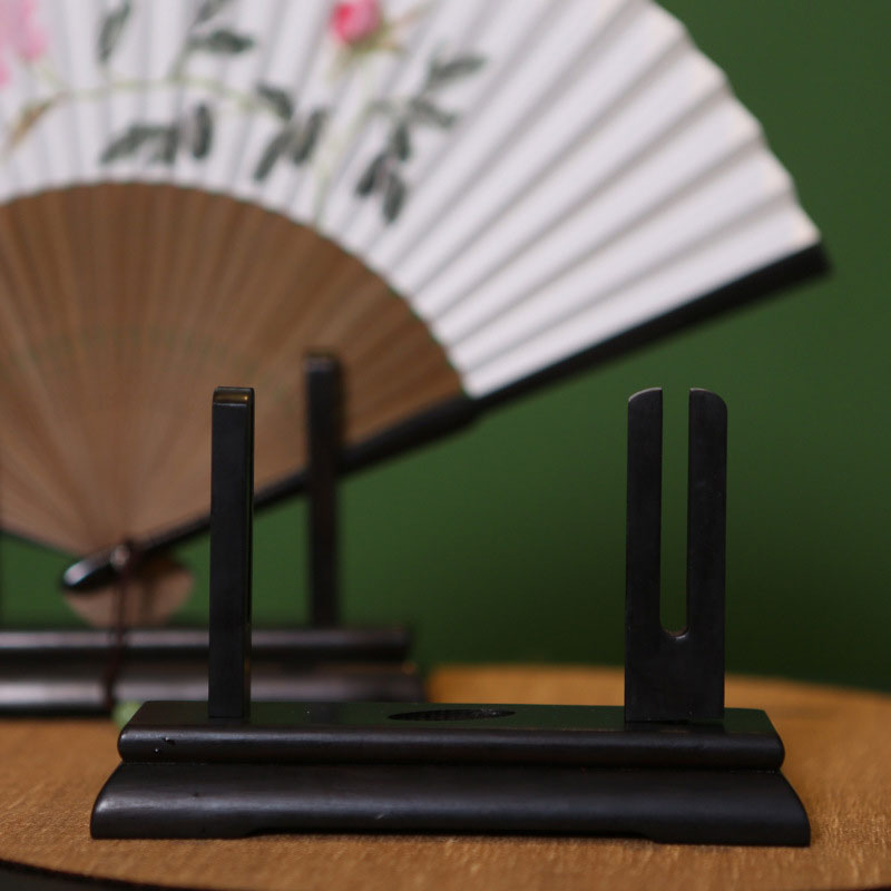 Vintage Art Style Folding Fan  - Desk Setup Wood บทวิจารณ์และราคา