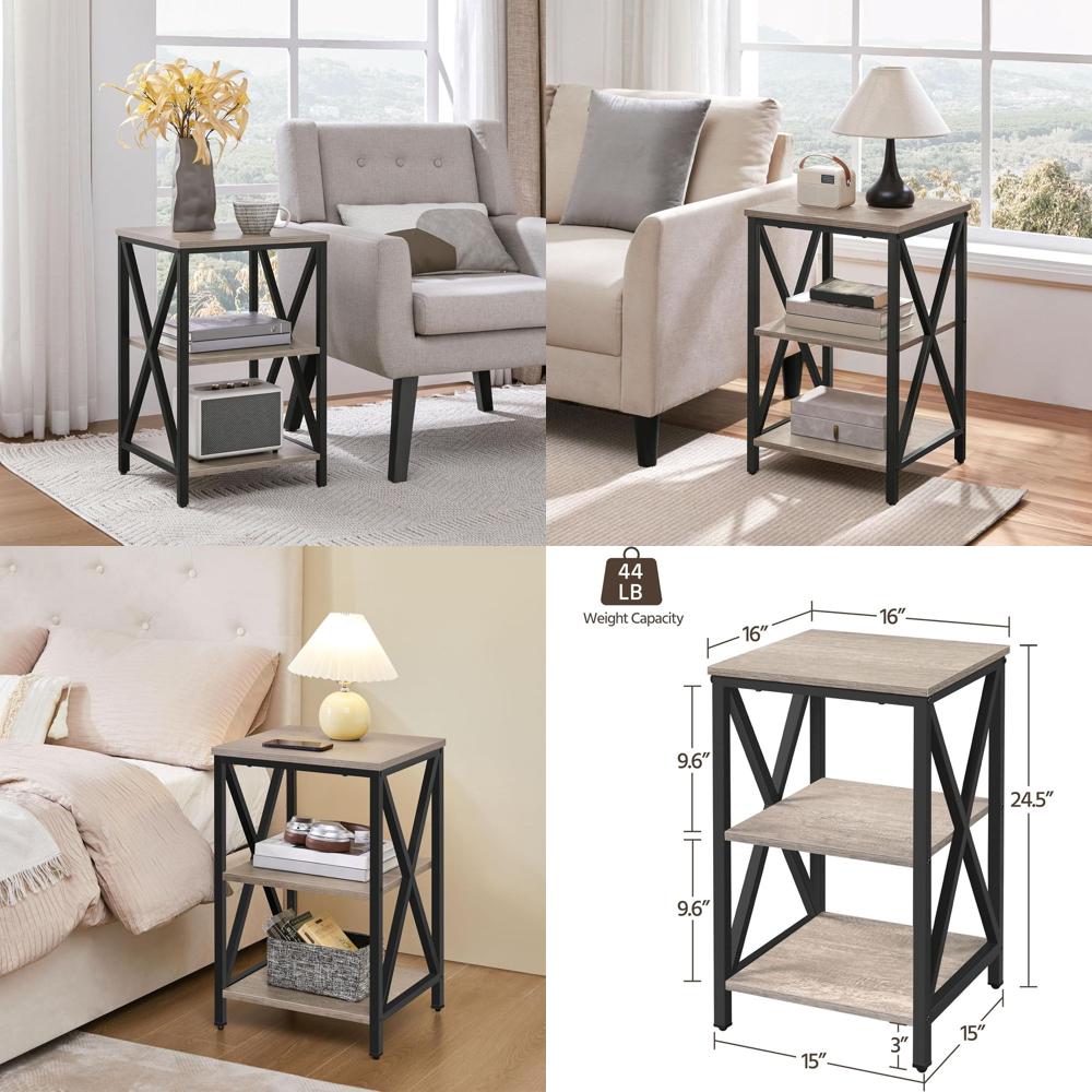 2-Piece Industrial Style 3-Tie - Desk Setup Wood บทวิจารณ์และราคา