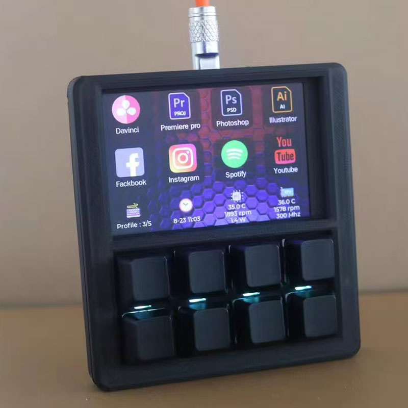 3.5 inch LCD DIY Quick Keyboar - Desk Setup Programmer บทวิจารณ์และราคา