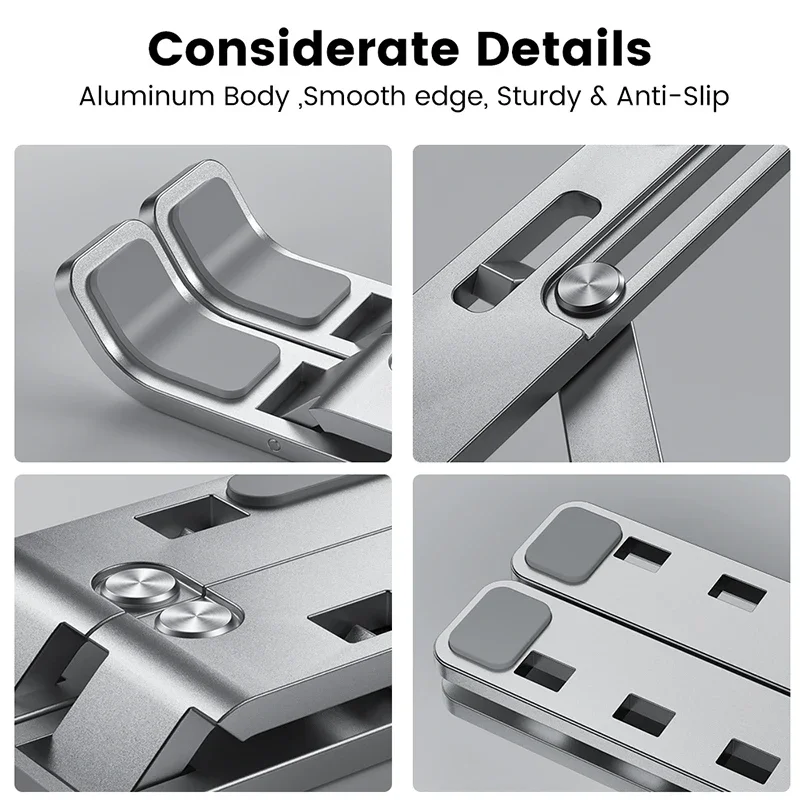 Aluminum Alloy Laptop Holder N - Desk Setup Maker บทวิจารณ์และราคา