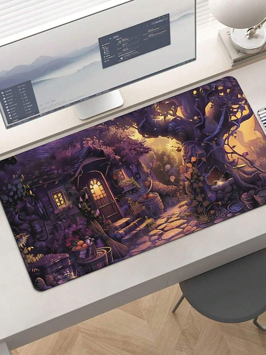 Large Gaming Mouse Pad With Fa - Work Desk Home Setup บทวิจารณ์และราคา