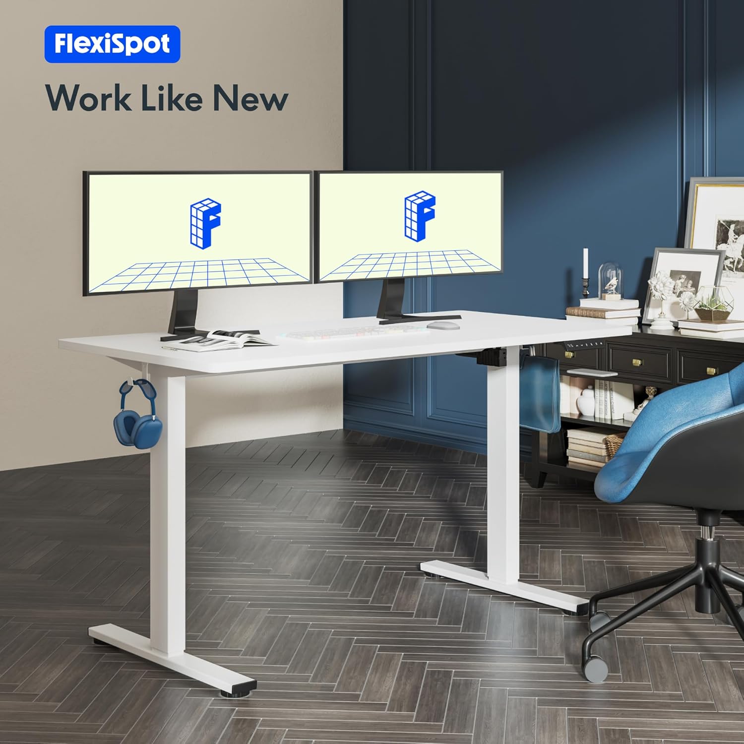 Electric Standing Desk 55 x 28 - Desk Setup One Monitor บทวิจารณ์และราคา