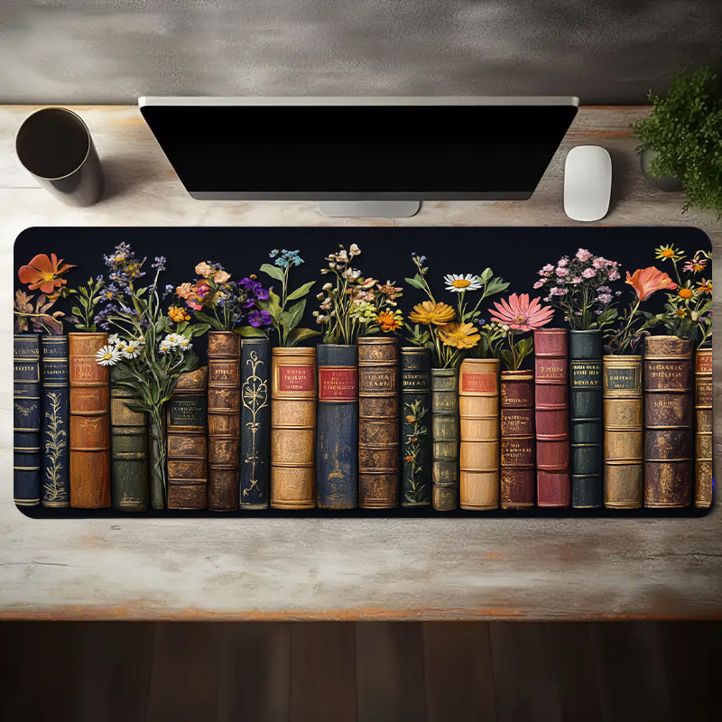 Large Mouse Pad Vintage Books  - Desk Setup Books บทวิจารณ์และราคา