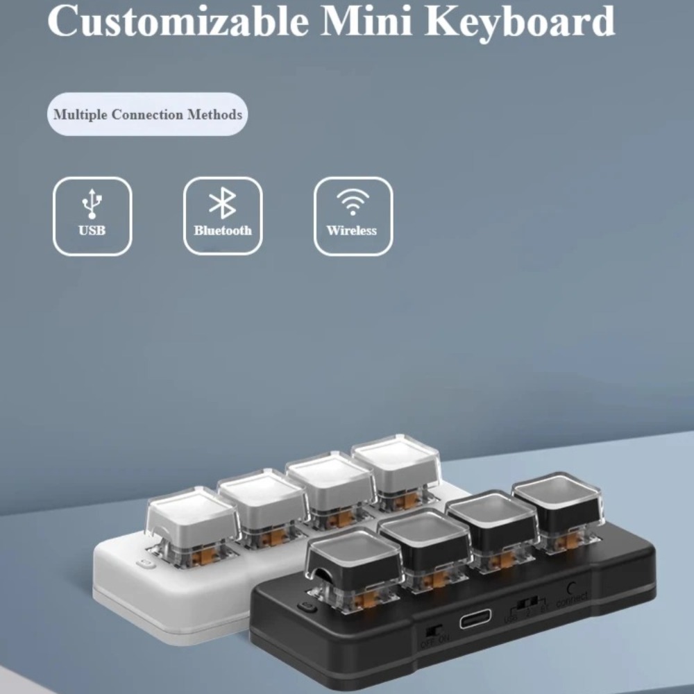 MK424Pro 4-Key Wireles Mini Ke - Desk Setup Programmer บทวิจารณ์และราคา