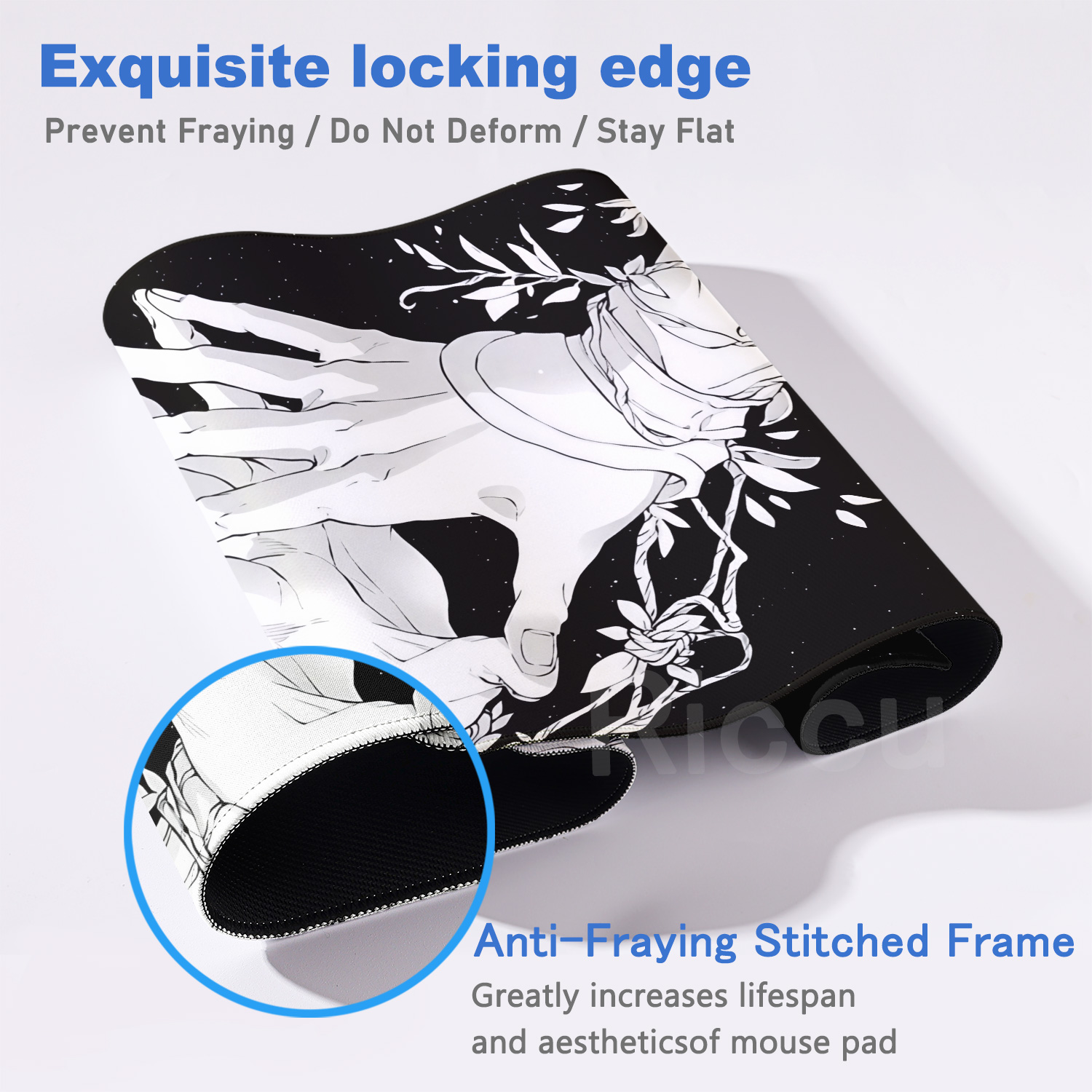HD Large Black White XXL Gothi - Desk Setup Productivity บทวิจารณ์และราคา