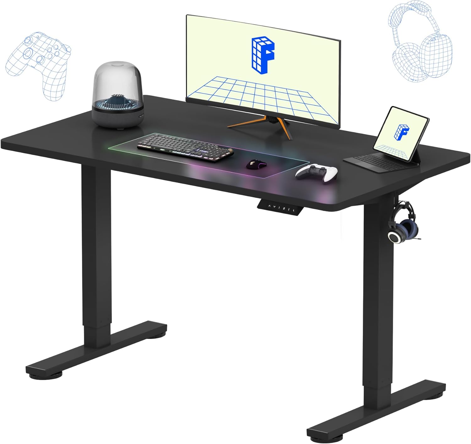 Electric Height Adjustable Sta - Desk Setup One Monitor บทวิจารณ์และราคา