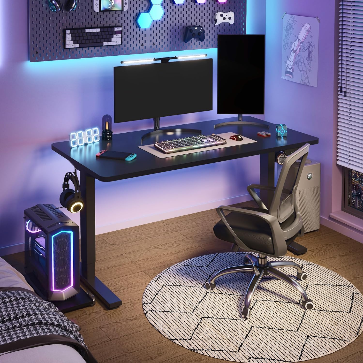 Electric Height Adjustable Sta - Desk Setup One Monitor บทวิจารณ์และราคา