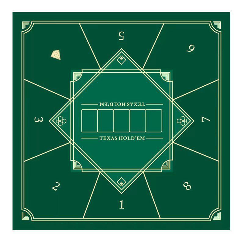 Thickened Texas Hold'em Poker  - Rubber Mat Desk บทวิจารณ์และราคา