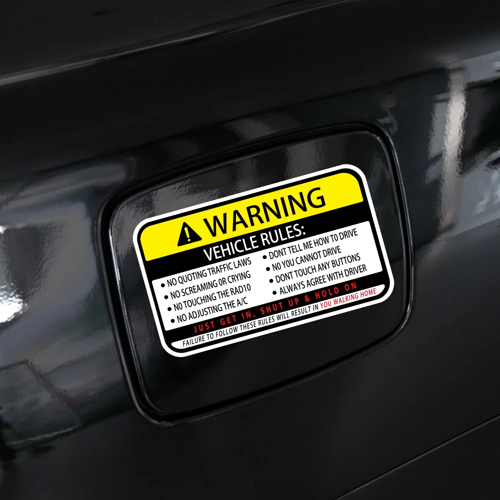 13x7.7cm Warning Words Car Sti - Desk Setup Maker บทวิจารณ์และราคา