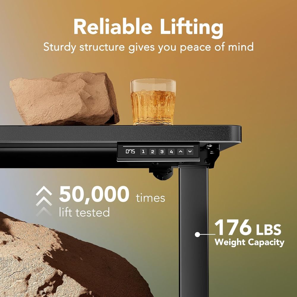 55 x 28 inch Electric Standing - Work Desk Home Setup บทวิจารณ์และราคา