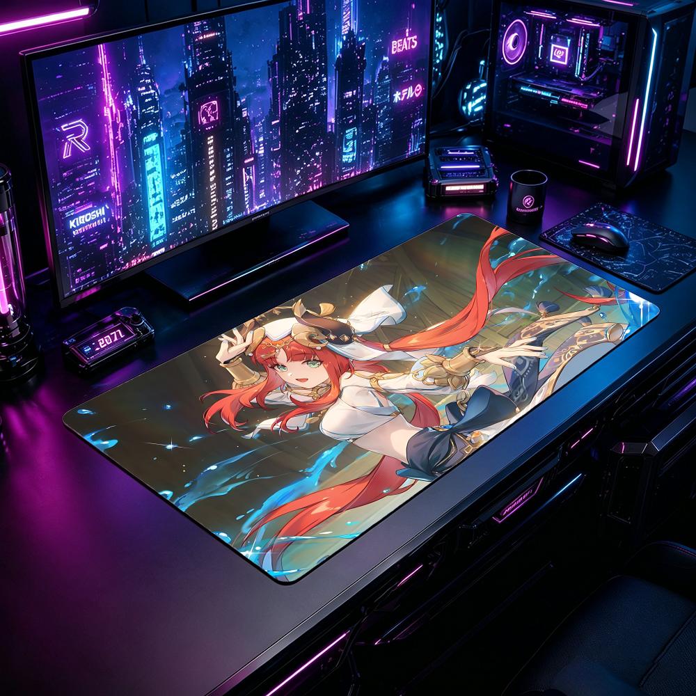 Gaming Mouse Pad NNilou Genshi - Desk Setup Pc And Laptop บทวิจารณ์และราคา