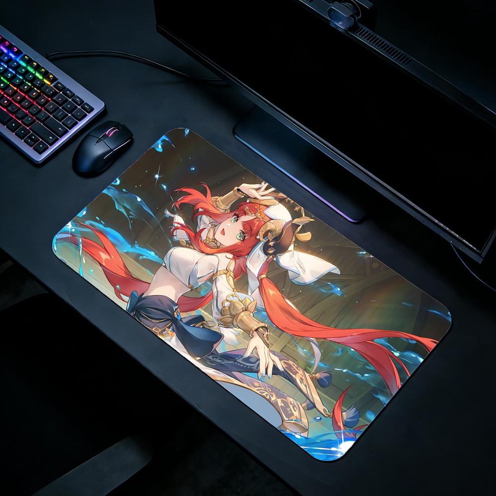 Gaming Mouse Pad NNilou Genshi - Desk Setup Pc And Laptop บทวิจารณ์และราคา