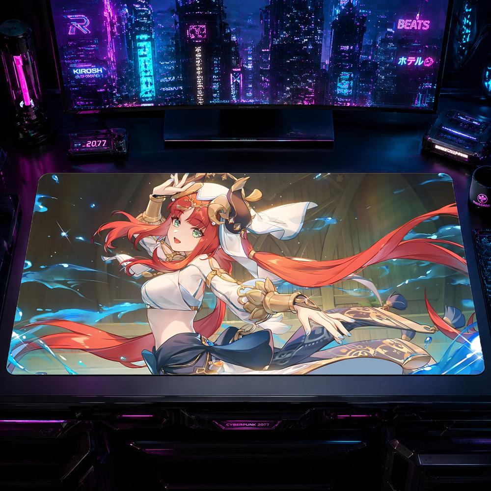 Gaming Mouse Pad NNilou Genshi - Desk Setup Pc And Laptop บทวิจารณ์และราคา