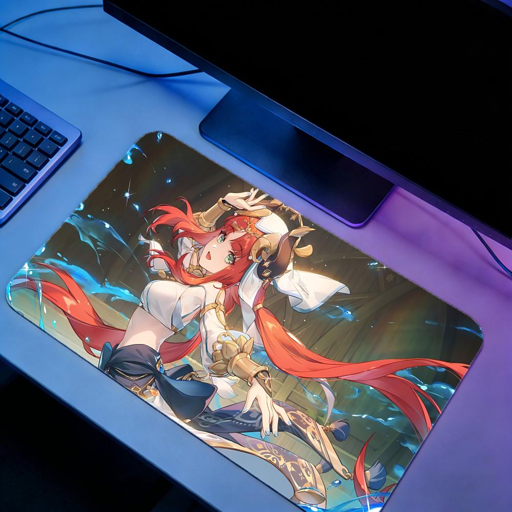 Gaming Mouse Pad NNilou Genshi - Desk Setup Pc And Laptop บทวิจารณ์และราคา