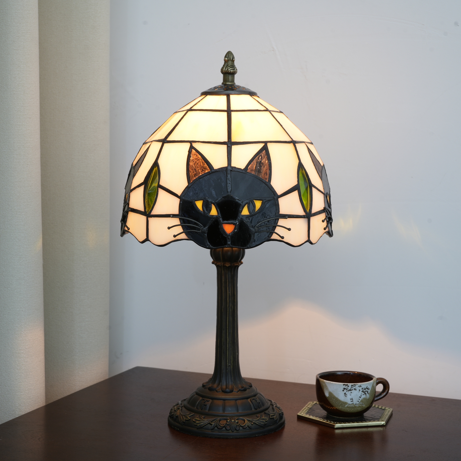 Black Cat Table Lamp for Bedro - Desk Setup Girl บทวิจารณ์และราคา