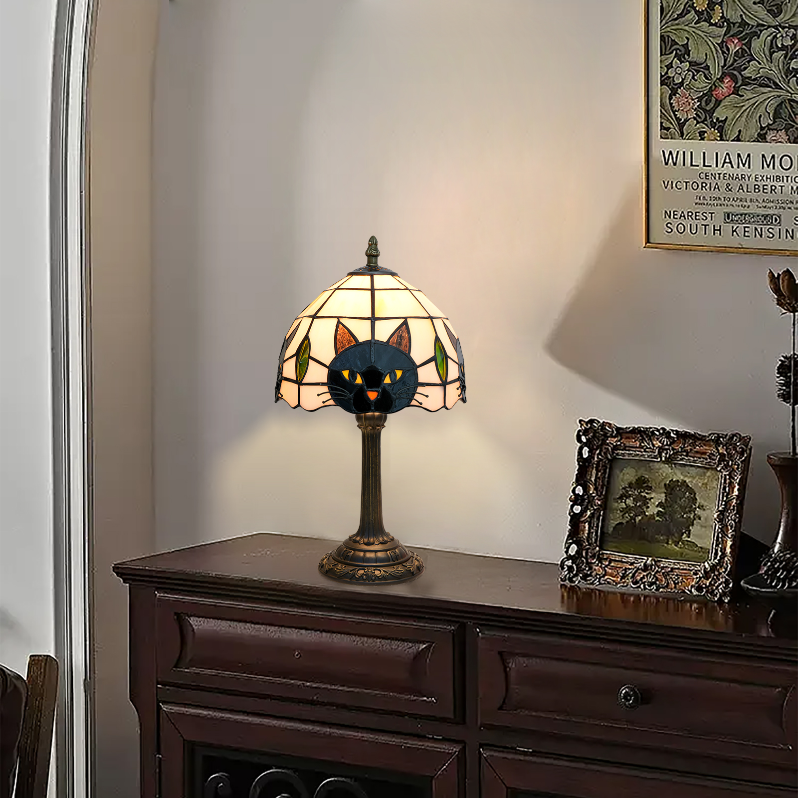 Black Cat Table Lamp for Bedro - Desk Setup Girl บทวิจารณ์และราคา