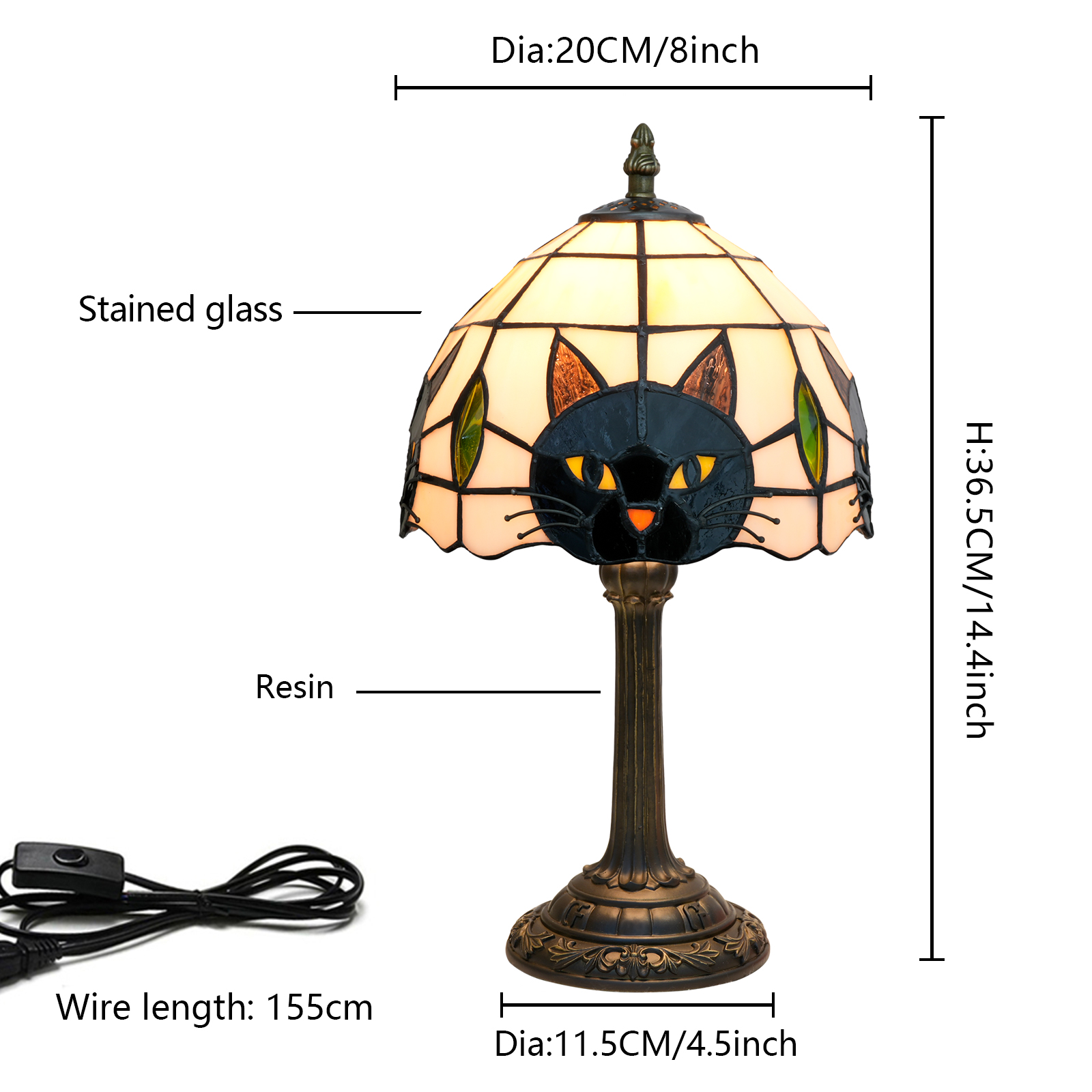 Black Cat Table Lamp for Bedro - Desk Setup Girl บทวิจารณ์และราคา
