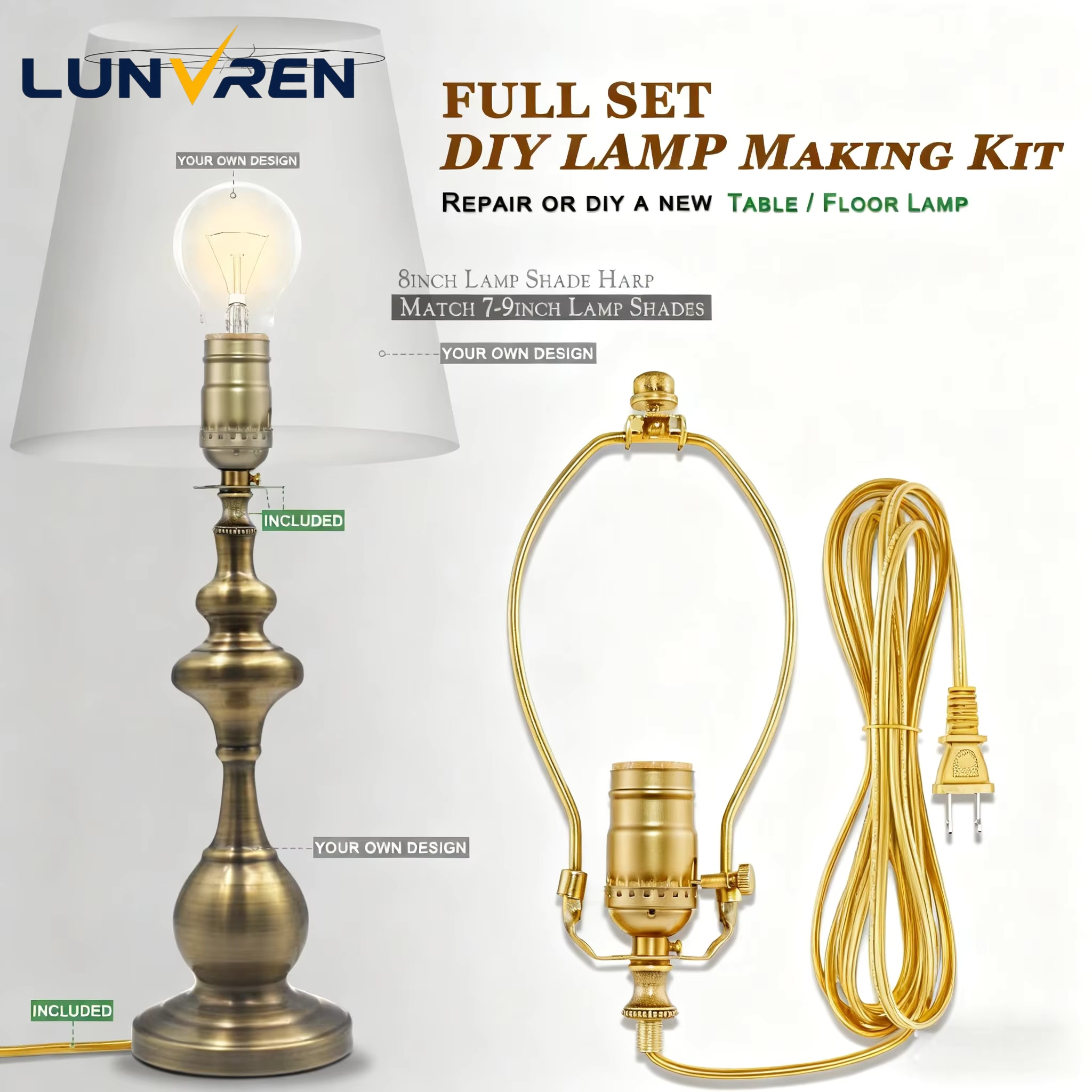 Make a Lamp or Repair Kit Lamp - Desk Setup Essentials บทวิจารณ์และราคา